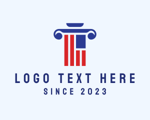 Criminologist - American Law Firm Pillar logo design