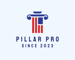 American Law Firm Pillar logo design