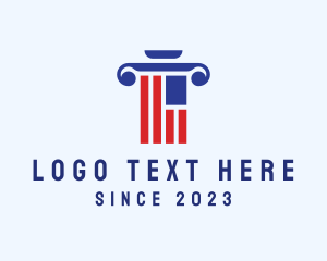 Column - American Law Firm Pillar logo design