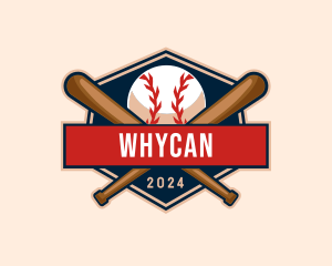 Baseball Bat - Baseball Athletic Sports logo design