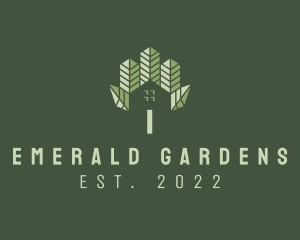 Gardening House Yard  logo design