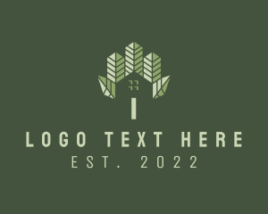 Green - Gardening House Yard logo design
