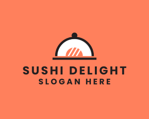 Sushi Restaurant Cloche logo design