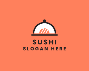 Sushi Restaurant Cloche logo design