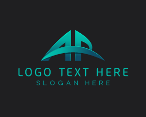 Stock Broker - Modern Tech Arch logo design