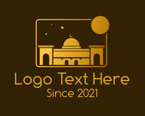 Muslim - Golden Temple Mosque logo design
