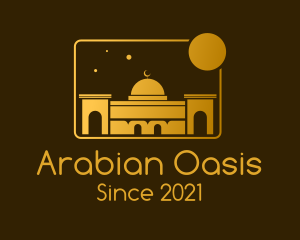 Arabian - Golden Temple Mosque logo design