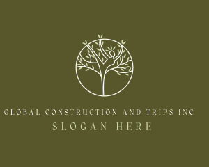 Organic - Woman Tree Ecology logo design