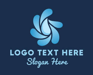 Hygiene - Water Sanitation Plumbing Droplet logo design