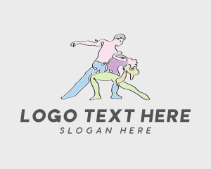 Dancing - Dancing Couple Dance Studio logo design