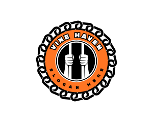 Jail Chain Prisoner logo design