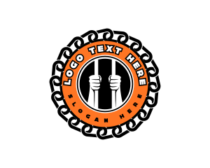 Felon - Jail Chain Prisoner logo design