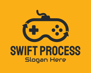 Processing - Game Controller Arrows logo design