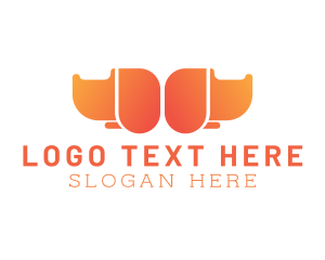 Orange - Twin Orange Dogs logo design