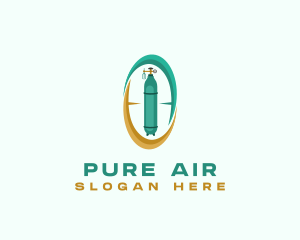 Oxygen - Medical Ambulatory Tank logo design