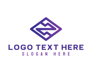 Modern - Purple Abstract Shape logo design