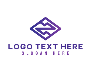 Shape - Purple Abstract Shape logo design