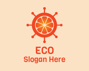Orange Citrus Wheel  Logo
