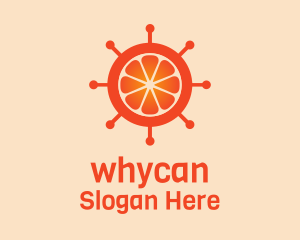 Orange Citrus Wheel  Logo