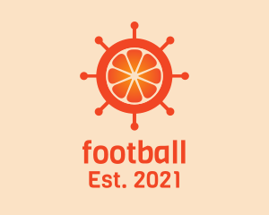 Market - Orange Citrus Wheel logo design