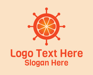 Orange Citrus Wheel  Logo