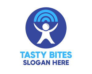 Signal - Blue Human Frequency logo design