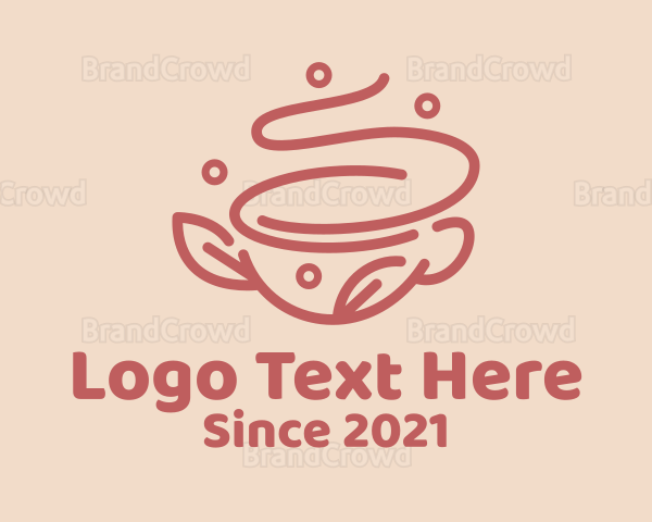 Coffee Cup Line Art Logo