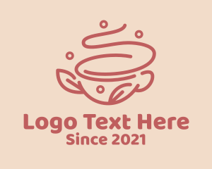 Iced Coffee - Coffee Cup Line Art logo design