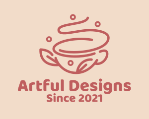 Coffee Cup Line Art logo design