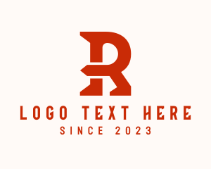 Maintenance Man - Letter R Hardware logo design