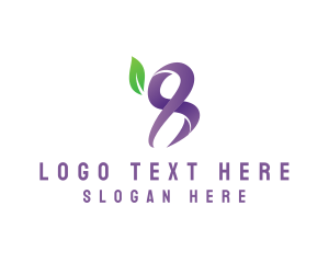 Therapy - Organic Leaf Number 8 logo design