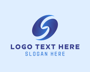 Banking - Modern Vortex Fintech Letter S logo design