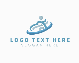 Insurance Company - Fitness Wellness Person logo design