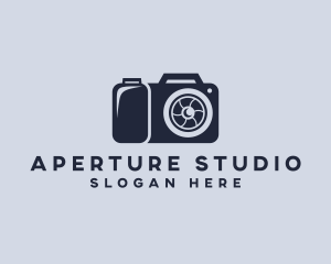 Aperture - Camera DSLR Photography logo design