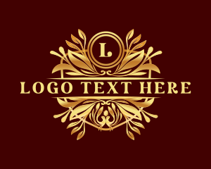 Lettermark - Classic Floral Royal Ornament logo design