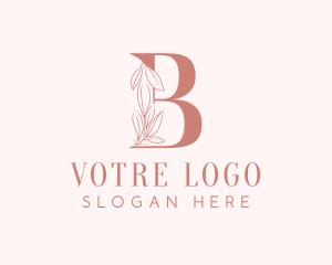 Event - Elegant Leaves Letter B logo design