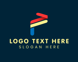 Lettermark - Digital Media Agency Letter F logo design