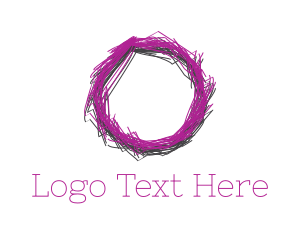 Diy - Sketch Circle Scribbe logo design