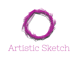 Draw - Sketch Circle Scribbe logo design