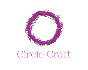 Sketch Circle Scribbe logo design