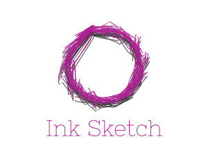 Sketchy - Sketch Circle Scribbe logo design