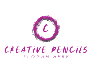 Sketch Circle Scribbe logo design