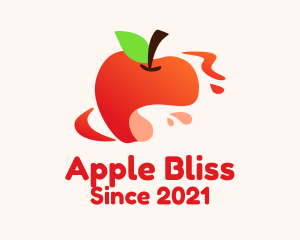 Apple Fruit Splash logo design