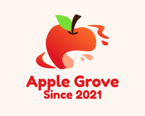 Apple Fruit Splash logo design