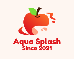 Apple Fruit Splash logo design