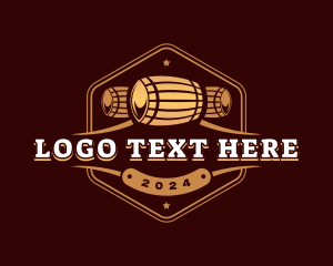 Wine - Barrel Wine Brewery logo design