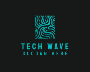 Wave Mapping Technology  logo design