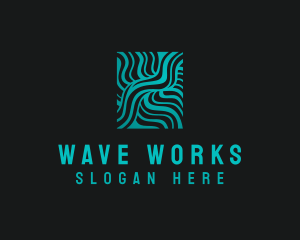 Wave Mapping Technology  logo design