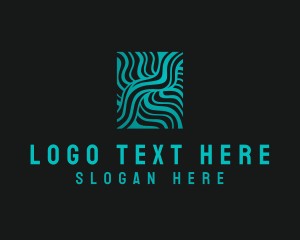 Terrain - Wave Mapping Technology logo design