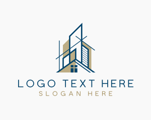 Structure - Building Contractor Architecture logo design